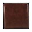 Beaumont Lane Transitional 26 in Seat Height Leather Counter Stool in Brown