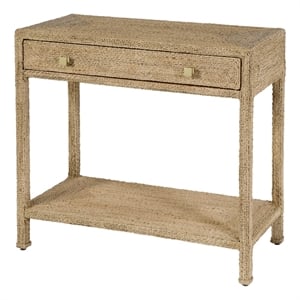 Beaumont Lane Coastal 31.5&quotW Banana Leaf Console Table in Natural