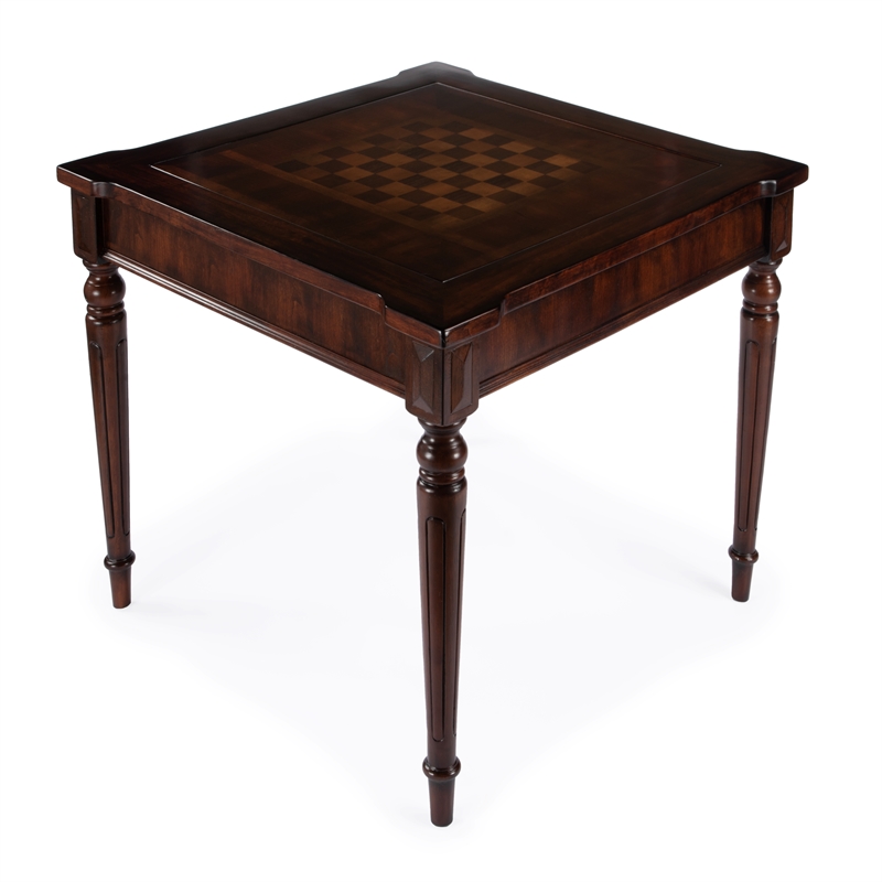 Beaumont Lane Transitional Multi-Game Card Table - Cherry Brown