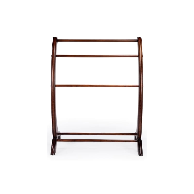 Beaumont Lane Transitional Plantation Cherry Finish Blanket Stand