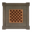 Beaumont Lane Modern Transitional Silver Satin Multi Game Table