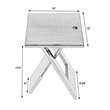 Beaumont Lane Modern Transitional Coffee Mango Wood Folding Table