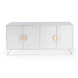 Beaumont Lane Modern Transitional White Wooden Accent Sideboard