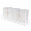 Beaumont Lane Modern Transitional White Wooden Accent Sideboard