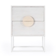Beaumont Lane Contemporary White Finish 2 Drawers Wood End Table