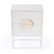 Beaumont Lane Contemporary White Finish 2 Drawers Wood End Table