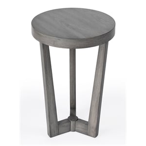 Beaumont Lane Contemporary Powder Gray Finish Accent Side Table
