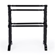 Beaumont Lane Traditional Accent Blanket Rack in Black Finish