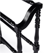 Beaumont Lane Traditional Accent Blanket Rack in Black Finish