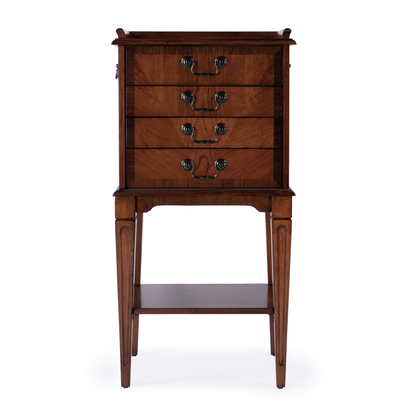 Beaumont Lane Traditional 4-Drawer Brown Finish Accent Chest