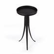 Beaumont Lane Contemporary Large Pedestal Side Table - Black