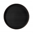 Beaumont Lane Contemporary Large Pedestal Side Table - Black