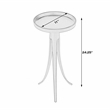 Beaumont Lane Contemporary Large Pedestal Side Table - Black