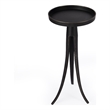 Beaumont Lane Contemporary Large Pedestal Side Table - Black