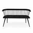 Beaumont Lane Transitional Wood And Iron Spindle Back Bench - Black