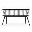 Beaumont Lane Transitional Wood And Iron Spindle Back Bench - Black