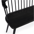 Beaumont Lane Transitional Wood And Iron Spindle Back Bench - Black