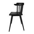 Beaumont Lane Transitional Wood And Iron Spindle Back Bench - Black