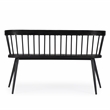 Beaumont Lane Transitional Wood And Iron Spindle Back Bench - Black