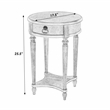 Beaumont Lane Traditional 1-Drawer Antique Cherry Round Accent Table