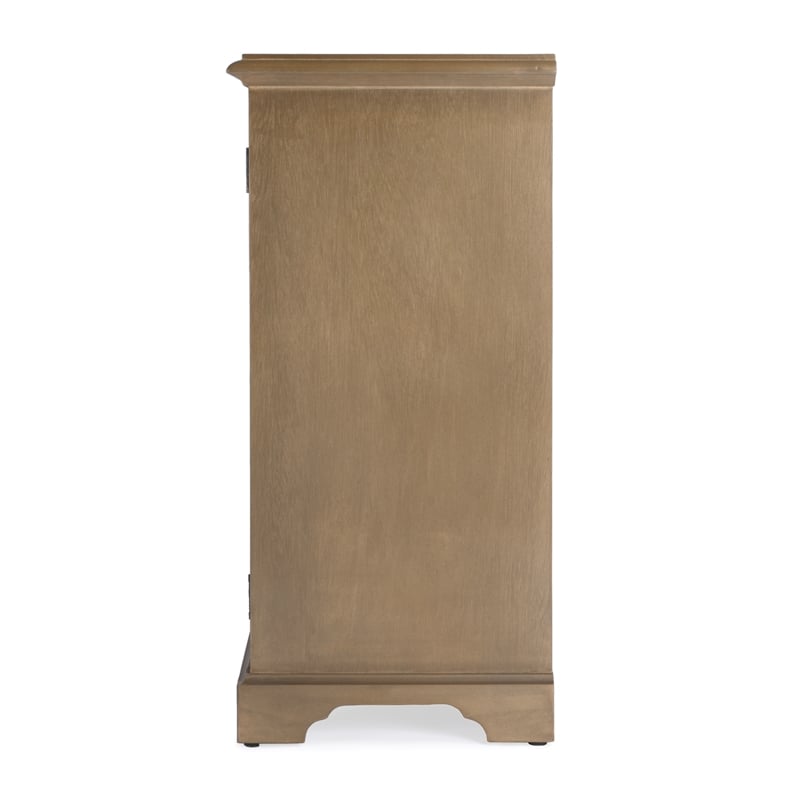 Beaumont Lane Traditional Farmhouse 2-Door Accent Cabinet in Brown