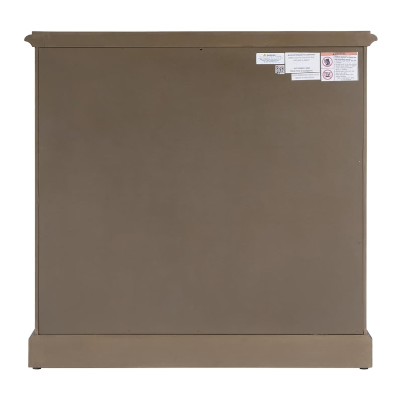 Beaumont Lane Traditional Farmhouse 2-Door Accent Cabinet in Brown