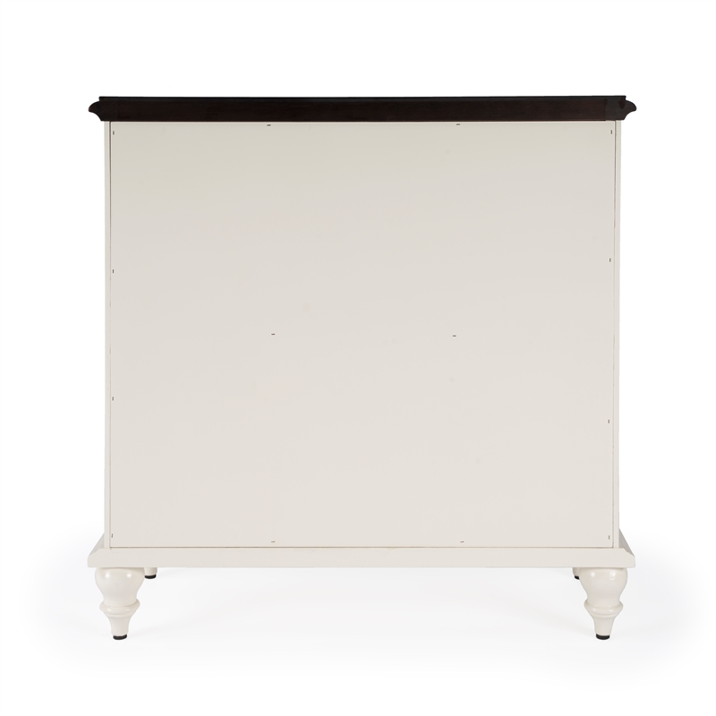 Beaumont Lane Traditional 2 Door 2 Drawer Cabinet in White Finish