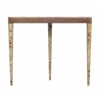Beaumont Lane Mid-Century Light Burl Console Table in Brown Finish