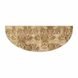 Beaumont Lane Mid-Century Light Burl Console Table in Brown Finish