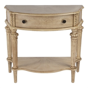 Beaumont Lane Traditional 34&quotW Wood 1-Drawer Accent Console Table