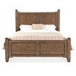 Beaumont Lane Transitional Wood California King Panel Bed in Brown