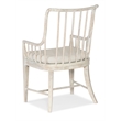 Beaumont Lane Transitional Spindle Arm Chair in White Wood Finish