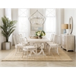 Beaumont Lane Transitional Spindle Side Chair in White Wood Finish