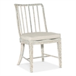 Beaumont Lane Transitional Spindle Side Chair in White Wood Finish