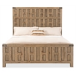 Beaumont Lane Transitional Queen Panel Bed in Light Natural Wood