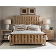 Beaumont Lane Transitional Queen Panel Bed in Light Natural Wood