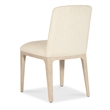 Beaumont Lane Contemporary Upholstered Side Chair in Ivory Fabric