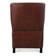 Beaumont Lane Red Leather Power Recliner with Power Headrest