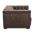 Beaumont Lane Brown Leather Power Recliner with Power Headrest