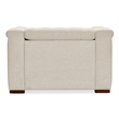Beaumont Lane Beige Fabric Power Recliner with Power Headrest