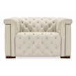 Beaumont Lane Beige Fabric Power Recliner with Power Headrest