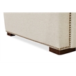 Beaumont Lane Beige Fabric Power Recliner with Power Headrest