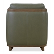 Beaumont Lane Transitional Breeze Accent Chair with Green Leather
