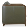 Beaumont Lane Transitional Breeze Accent Chair with Green Leather