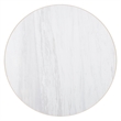 Beaumont Lane Round Dining Table with Marble Top on a Natural Wood Base