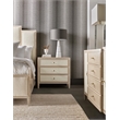 Beaumont Lane Transitional King Panel Bed in Beige Fabric Finish