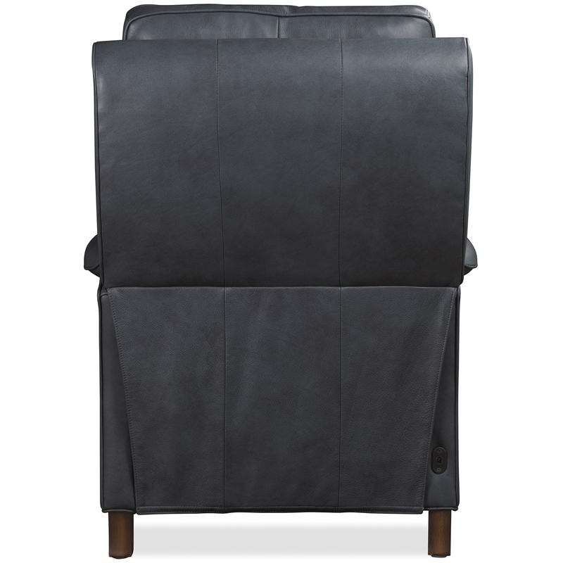 Beaumont Lane Wrenn Power Recliner with Power Headrest in Blue Leather