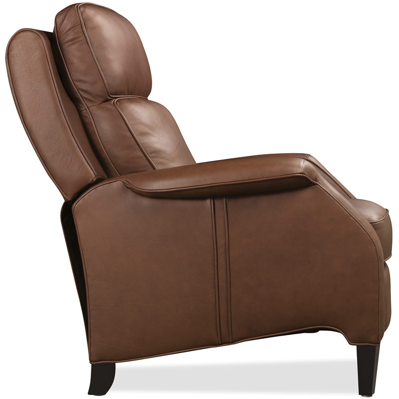 Beaumont Lane Wrenn Power Recliner with Power Headrest in Brown Leather