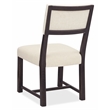 Beaumont Lane Transitional Upholstered Side Chair in Beige Wood