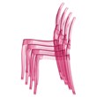 Beaumont Lane Modern Polycarbonate Stackable Baby Chair in Glossy White